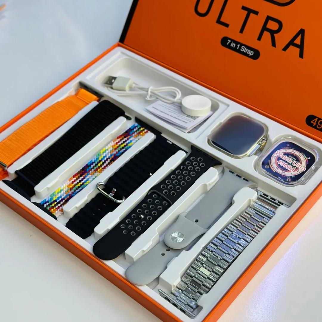 Ultra Smart Watch 7 in 1 Straps Fitness Model