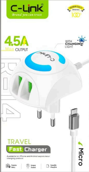 C-Link Fast Travel Charger Wave (Micro)