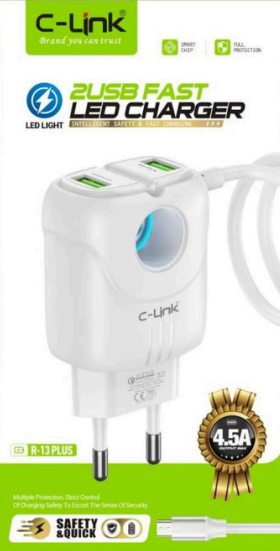 C-Link Fast LED Charger R-13Plus