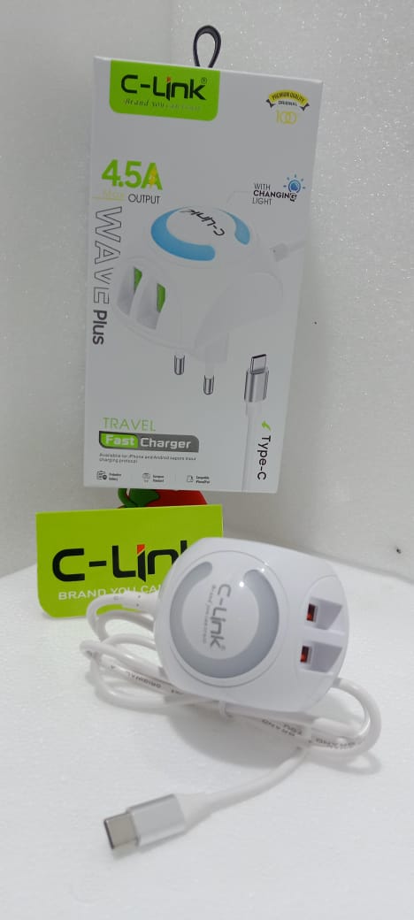 C-Link Fast Travel Charger Wave (Type-C)