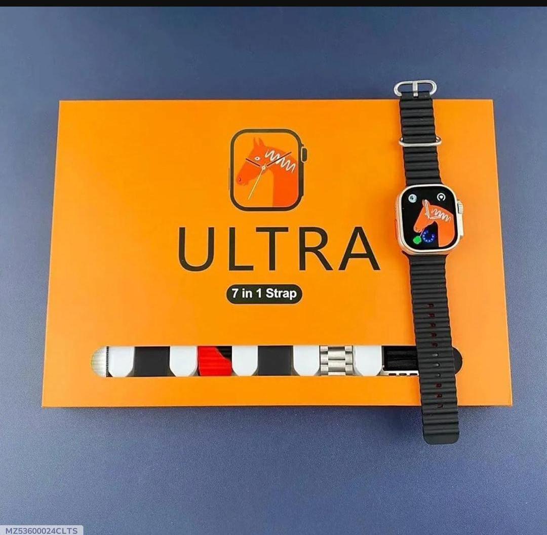 Ultra Smart Watch 7 in 1 Straps Fitness Model